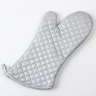 silver coating oven mitt-15''